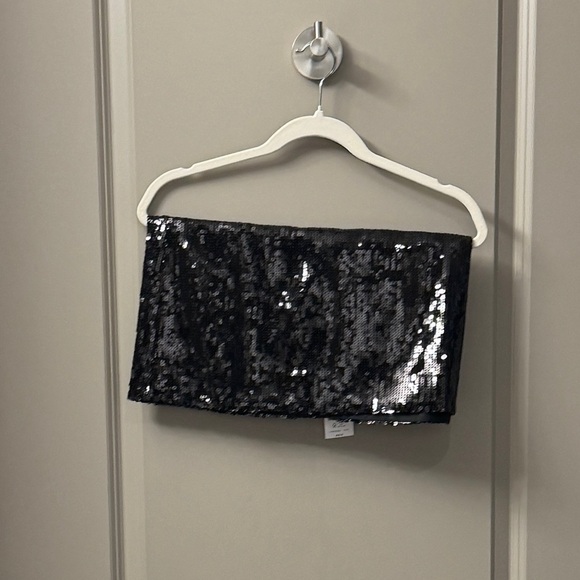 J. Crew Factory Sequin Mini Skirt, Black - Picture 2 of 4